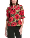 Flora Bea Nyc Edith Blouse In Red