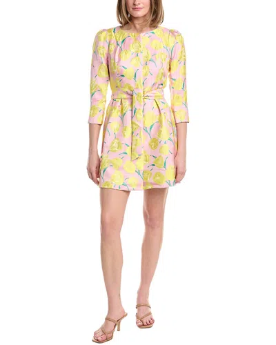 Flora Bea Nyc Emily Mini Dress In Yellow