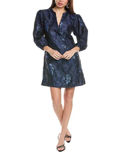 Flora Blue Shift Dress