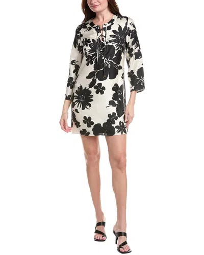 Flora Bea Nyc Estelle Silk Mini Dress In White