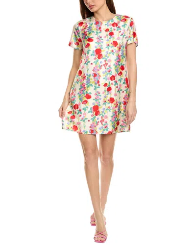Flora Bea Nyc Everest Silk Shift Dress In Multi