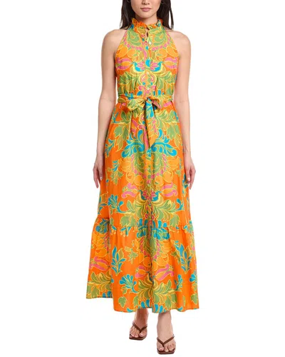 Flora Bea Nyc Fawn Maxi Dress In Orange