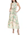 Flora Bea Nyc Fawn Maxi Dress In White