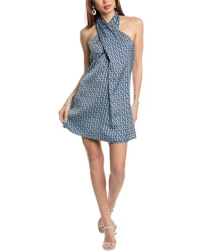 Flora Bea Nyc Halter Top Mini Dress In Navy