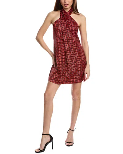 Flora Bea Nyc Halter Top Mini Dress In Red