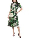 Flora Bea Nyc Haydee Midi Dress In Green