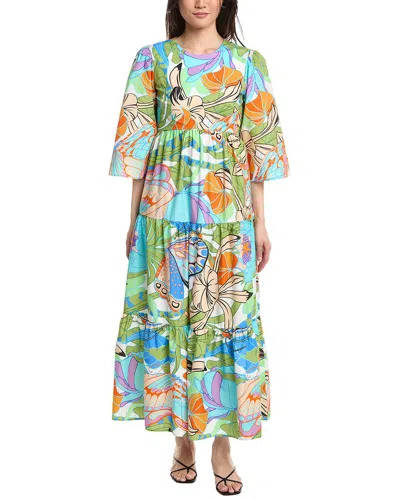 Flora Bea Nyc Jimmi Maxi Dress In Multi