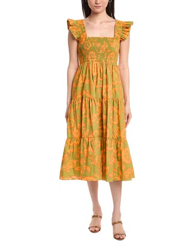 Flora Bea Nyc Kandi Midi Dress In Multi