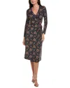 Flora Bea Nyc Kelli Wrap Dress In Blue