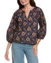 Flora Bea Nyc Marita Blouse In Blue