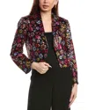 Flora Bea Nyc Mico Cropped Blazer In Multi