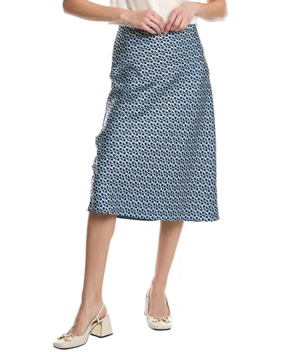 Flora Bea Nyc Midi Dress In Blue