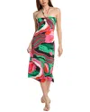 Flora Bea Nyc Miri Midi Dress In Pink