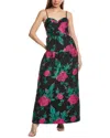 Flora Bea Nyc Naia Spaghetti Maxi Dress In Black
