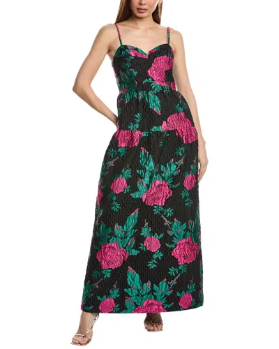 Flora Bea Nyc Naia Spaghetti Maxi Dress In Black
