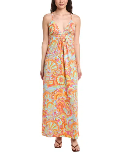 Flora Bea Nyc Olivia Maxi Dress In Orange