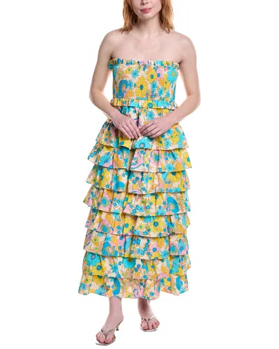 Flora Bea Nyc Rosana Midi Dress In Multi