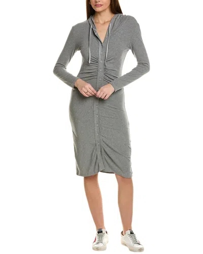 Flora Bea Nyc Ruched Shirtdress In Blue