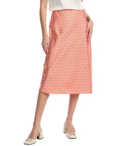 Flora Bea Nyc Salim Midi Skirt In Orange