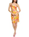 Flora Bea Nyc Savi Silk Mini Dress In Pink