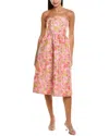 Flora Bea Nyc Sia Jacquard Mini Dress In Multi
