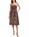 Flora Bea Nyc Sia Midi Dress In Multi