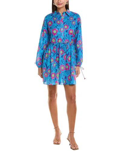Flora Bea Nyc Sianna Mini Dress In Blue