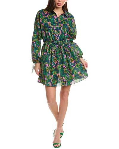 Flora Bea Nyc Sianna Shirtdress In Green