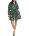 Flora Bea Nyc Sianna Shirtdress In Green