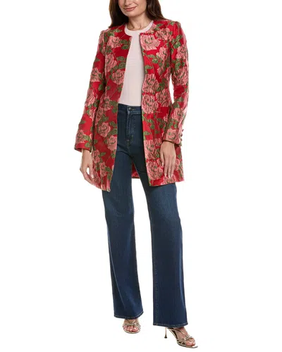 Flora Bea Nyc Teagan Coat In Red