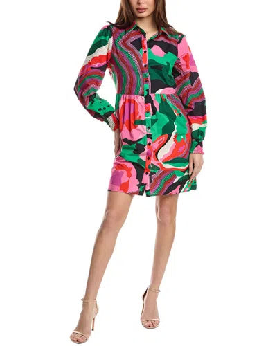 Flora Bea Nyc Tinsley Midi Dress In Pink