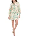 Flora Bea Nyc Tinsley Mini Dress In White