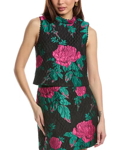 Flora Bea Nyc Tricia Cropped Top In Black