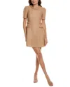 Flora Bea Nyc Tweed Mini Dress In Brown