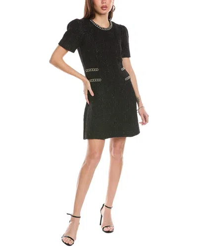 FLORA BEA NYC TWEED WOOL-BLEND MINI DRESS