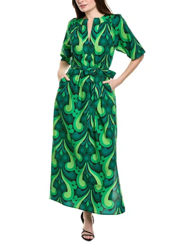 Flora Bea Nyc Vale Maxi Dress In Green