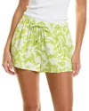 Flora Bea Nyc Varley Linen-blend Short In Green