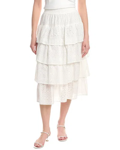 Flora Bea Nyc Wrenlee Maxi Skirt In White