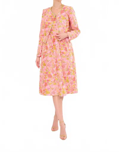 FLORA BEA OMILIA JACKET IN SPRINGTIME BROCADE