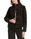 Flora Bea Percy Jacket In Blk/brown In Brown