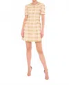 Flora Bea Tweed Wool Blend Mini Dress In Multi In Neutral