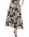 Flora Bea Rimaro Midi Skirt In Black Windswept Way In Black