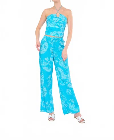 Flora Bea Rolla Pants In Lilypad In Blue