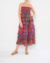 Flora Bea Rosana Maxi Dress In Poppy Pink
