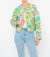 Flora Bea Terra Floral Jacket In Cheery Ivory In Multi