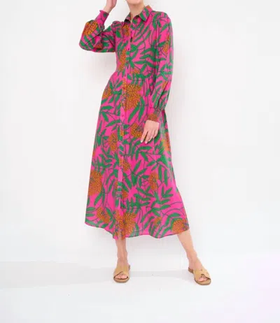 Flora Bea Tinsley Dress In Poppy Pink
