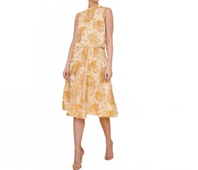 Flora Bea Tricia Floral Top In Beige In Neutral