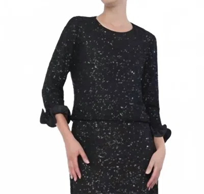 Flora Bea Valor Sequin Top In Party Hour In Black