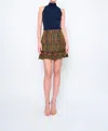 Flora Bea Zenon Skirt In Waffle Tweed In Multi