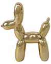 Flora Bunda 11in Ceramic Ballon Dog In Gold